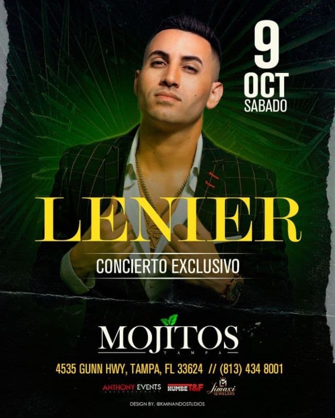 Event - LENIER EN CONCIERTO ! TAMPA FLORIDA - Tampa, Florida - October 9, 2021 | concert tickets