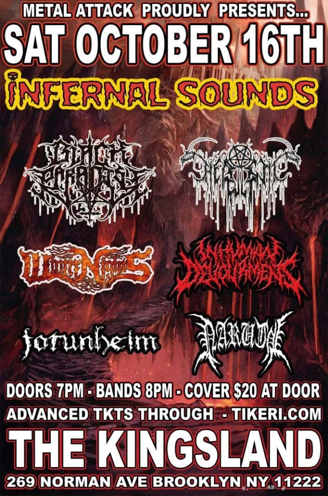 Event - Infernal Sunds - Brooklyn, New York - October 16, 2021 | concert tickets