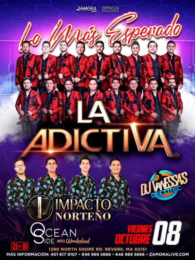Event - Banda la Adictiva en Boston, MA - Revere, Massachusetts - October 8, 2021 | concert tickets