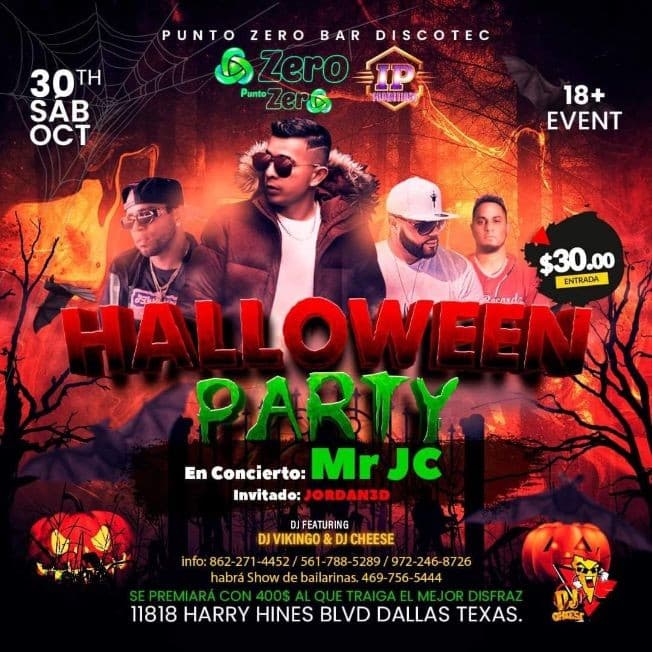 Event - MR JC EN CONCIERTO - DALLAS, TX (PUNTO CERO NIGHTCLUB) - Dallas, Texas - October 30, 2021 | concert tickets