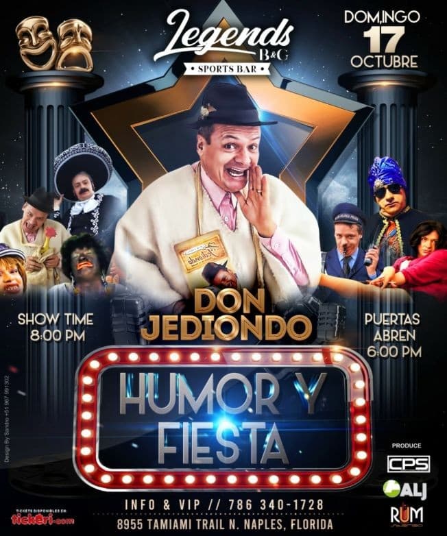 Event - Don Jediondo  En Naples - Naples, Florida - October 17, 2021 | concert tickets