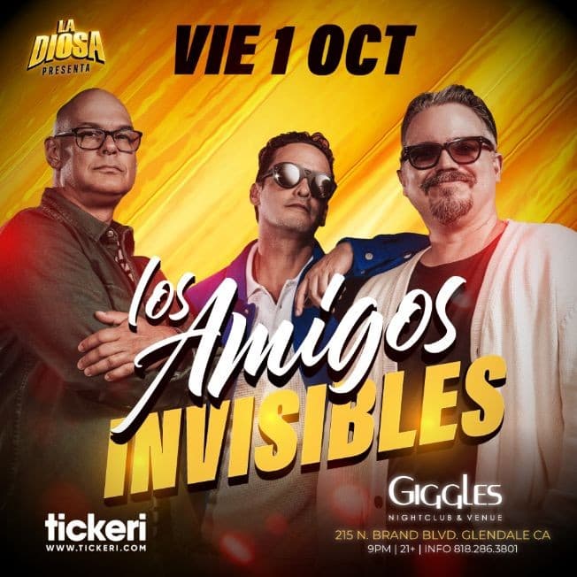 Event - LOS AMIGOS INVISIBLES EN LOS ANGELES - Glendale, California - October 1, 2021 | concert tickets