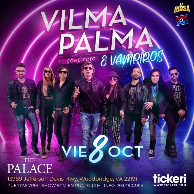 Event - VILMA PALMA E VAMPIROS EN VIRGINIA - Woodbridge, Virginia - 8 de octubre de 2021 | concert tickets