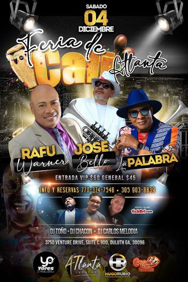 Event - Feria de Cali, ATL 2021 - Duluth, Georgia - December 4, 2021 | concert tickets