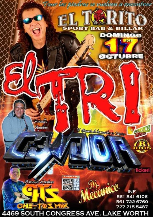 Event - EL TRI " TOUR LAS PIEDRAS SE VUELVEN A ENCONTRAR " EN VIVO ! LAKE WORTH FLORIDA - Lake Worth, Florida - October 17, 2021 | concert tickets