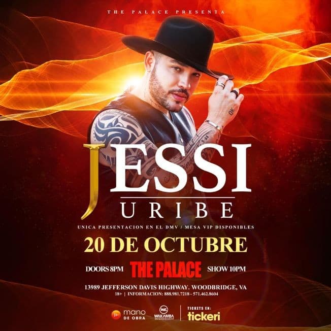 Event - JESSI URIBE AT THE PALACE VIRGINIA - Woodbridge, Virginia - October 20, 2021 | concert tickets