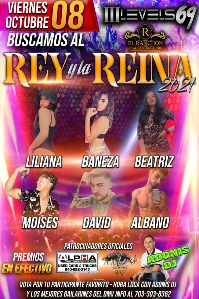Event - Coronacion de la Reina y el Rey de 3 Levels 69 - Woodbridge, Virginia - October 8, 2021 | concert tickets