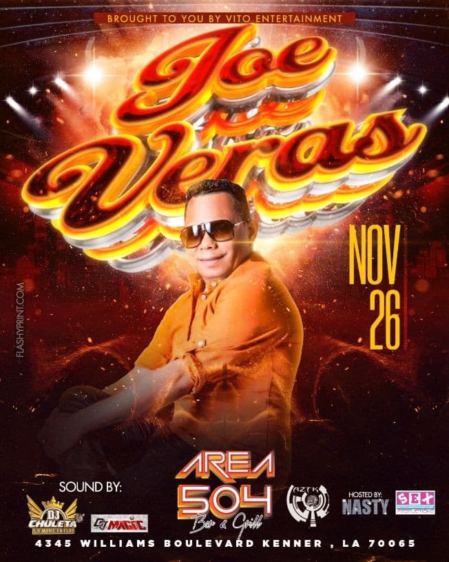 Event - Joe Veras Thanksgiving Edition ! KENNER LOUISIANA - Kenner, Louisiana - November 26, 2021 | concert tickets