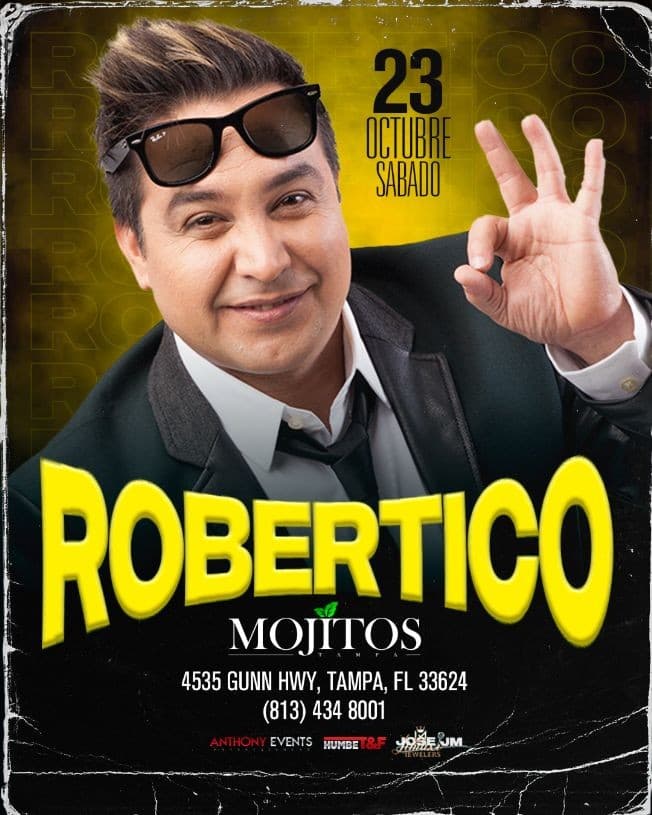 Event - ROBERTICO en TAMPA - Tampa, Florida - October 23, 2021 | concert tickets
