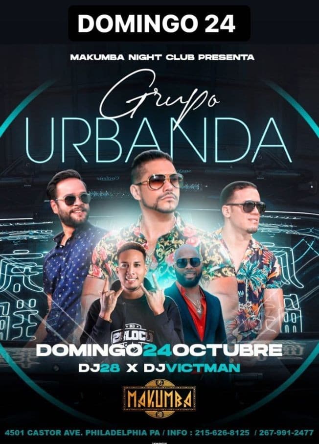 Event - Grupo Urbanda en Vivo! - Philadelphia, Pennsylvania - October 24, 2021 | concert tickets