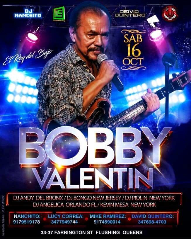 Event - Bobby Valentin El Rey Del Bajo En Concierto QUEENS NEW YORK - Flushing, New York - October 16, 2021 | concert tickets