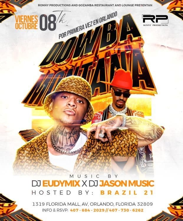 Event - Dowba montana en Vivo ! ORLANDO FLORIDA - Orlando, Florida - October 8, 2021 | concert tickets