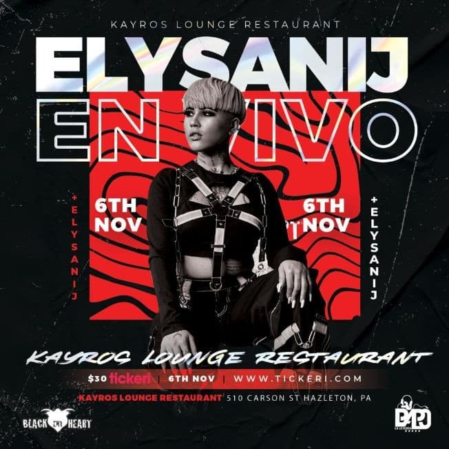 Event - Elysanij en Vivo ! HAZLETON PA. - Hazleton, Pennsylvania - November 6, 2021 | concert tickets
