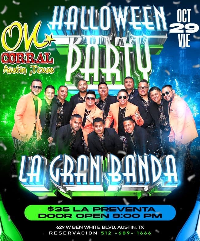 Event - LA GRAN BANDA  DE HONDURAS EN CONCIERTO - HALLOWEEN PARTY - AUSTIN TEXAS (dja) - Austin, Texas - October 29, 2021 | concert tickets