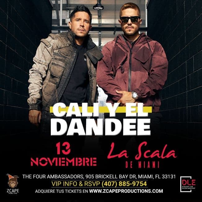 Event - CALI Y EL DANDEE EN MIAMI EN CONCIERTO - CANCELLED - Miami, Florida - 13 de noviembre de 2021 | concert tickets