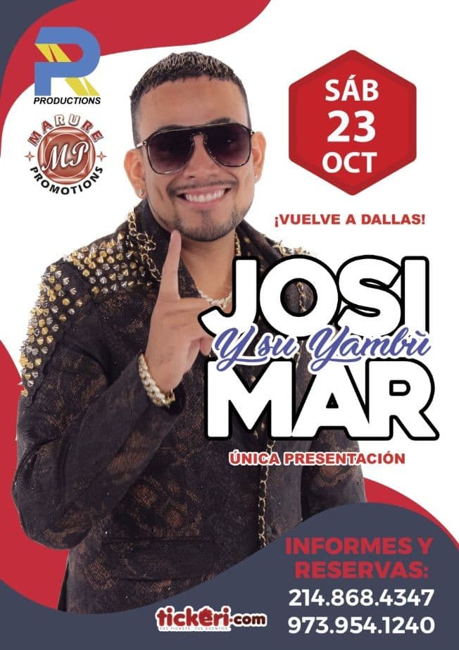 Event - GRAN VIP CON JOSIMAR Y SU YAMBU EN DALLAS - TEXAS - Dallas, Texas - October 23, 2021 | concert tickets