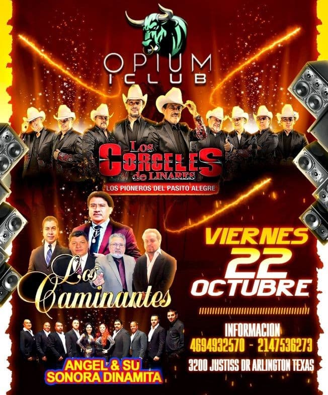 Event - LOS CORCELES DE LINARES  - LOS CAMINANTES -  ANGEL Y SU SONORA DINAMITA - ARLINGTON TEXAS - Arlington, Texas - October 22, 2021 | concert tickets