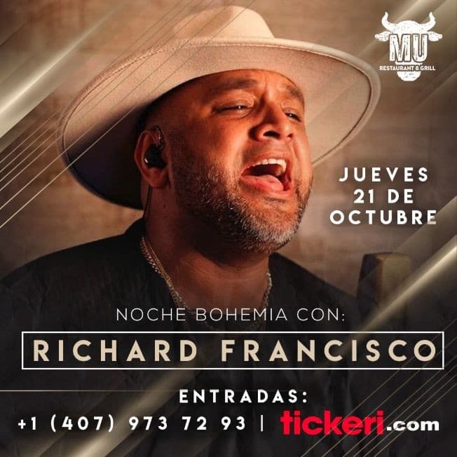 Event - RICHARD FRANCISCO - Kissimmee, Florida - October 21, 2021 | concert tickets