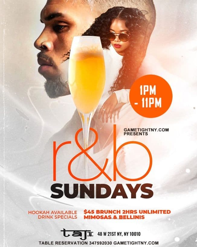 Event - Taj Lounge Halloween Sunday R&B Brunch Reservation - New York, New York - October 31, 2021 | concert tickets