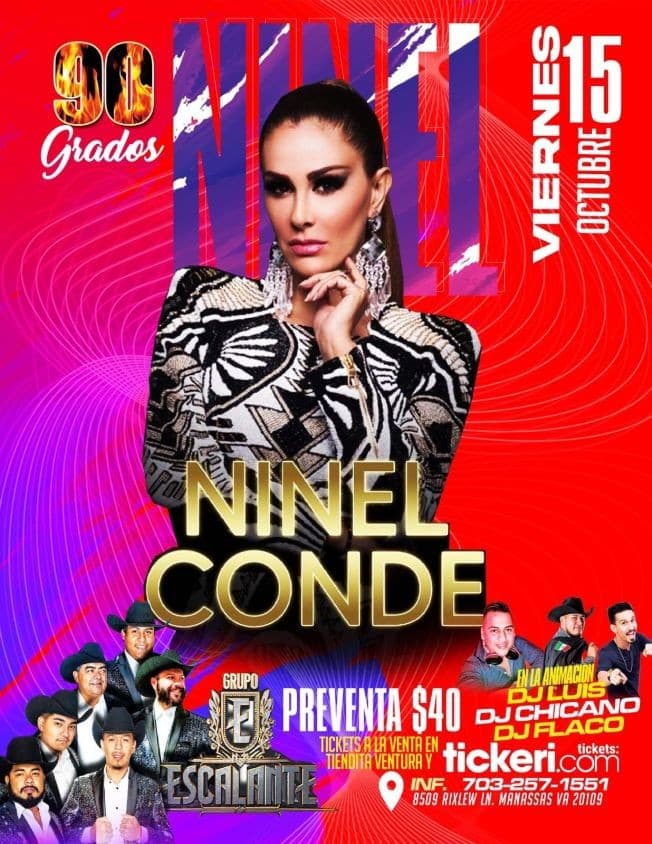 Event - NINEL CONDE, GRUPO ESCALANTE EN CONCIERTO ! MANASSAS VIRGINIA - Manassas, Virginia - October 15, 2021 | concert tickets