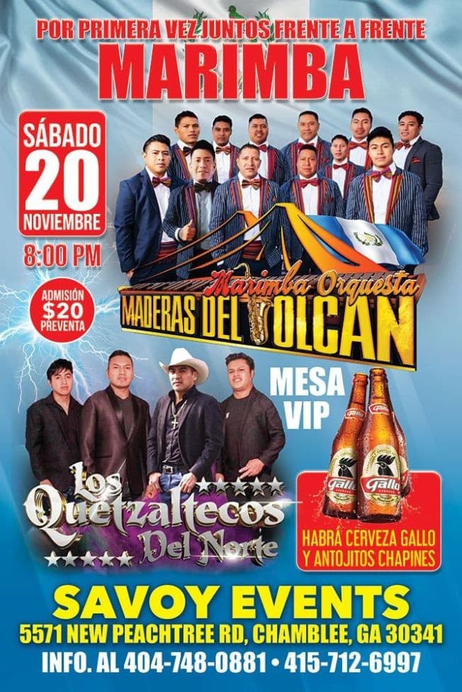 Event - ***cancelled***MARIAMBA ORQUESTA MADERAS DEL VOLCAN - LOS QUETZALTECOS DEL NORTE -FRENTE  A FRENTE MARIMBA -CHAMLEE GEORGIA***cancelled*** - Chamblee, Georgia - November 20, 2021 | concert tickets