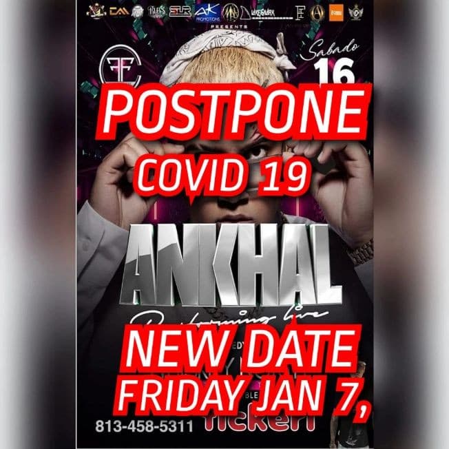 Event - ANKHAL LIVE IN CONCERT TAMPA FLORIDA - CANCELLED - Tampa, Florida - 16 de octubre de 2021 | concert tickets