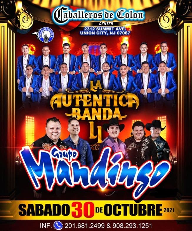 Event - LA AUTENTICA BANDA LL, GRUPO MANDINGO EN VIVO ! UNION CITY NEW JERSEY - Union City, New Jersey - October 30, 2021 | concert tickets