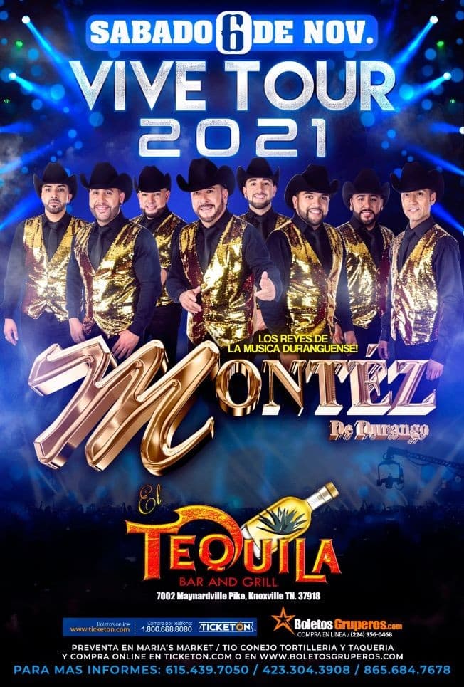 Event - MONTEZ DE DURANGO - "VIVE TOUR 2021" KNOXVILLE TN - Knoxville, Tennessee - November 6, 2021 | concert tickets