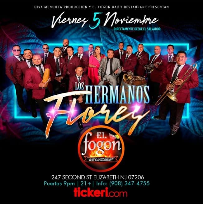Event - LOS HERMANOS FLORES DIRECTAMENTE DESDE EL SALVADOR  EN CONCIERTO ! ELIZABETH NEW JERSEY - Elizabeth, New Jersey - November 5, 2021 | concert tickets