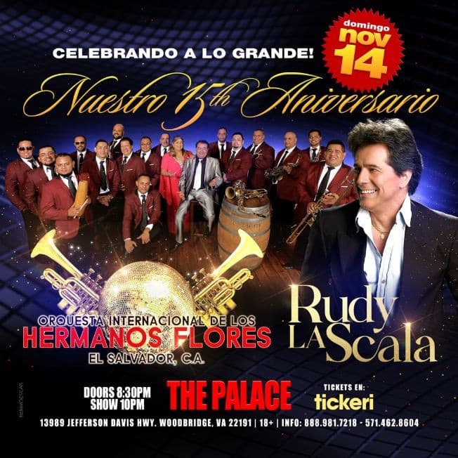 Event - Orquesta Internacional de Los Hnos. Flores & Rudy La Scala en VIRGINIA - Woodbridge, Virginia - November 14, 2021 | concert tickets