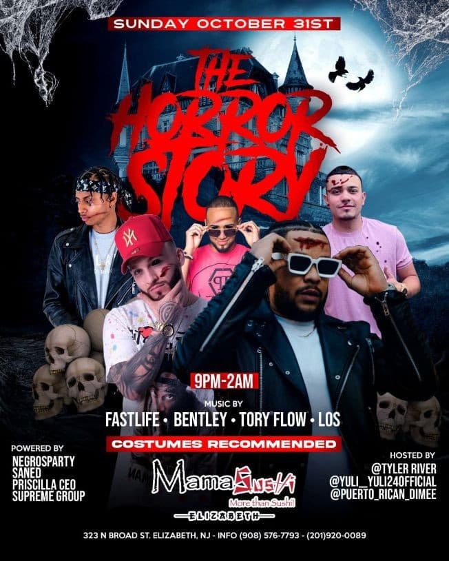 Event - The Horror Story At Mamasushi Elizabeth - Elizabeth, New Jersey - 31 de octubre de 2021 | concert tickets