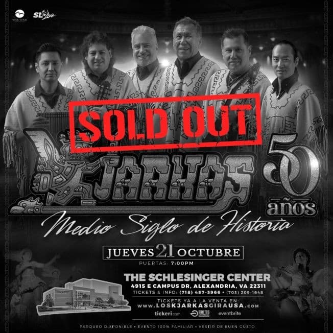 Event - KJARKAS 50 AÑOS, MEDIO SIGLO DE HISTORIA ! ALEXANDRIA VIRGINIA - Alexandria, Virginia - October 21, 2021 | concert tickets