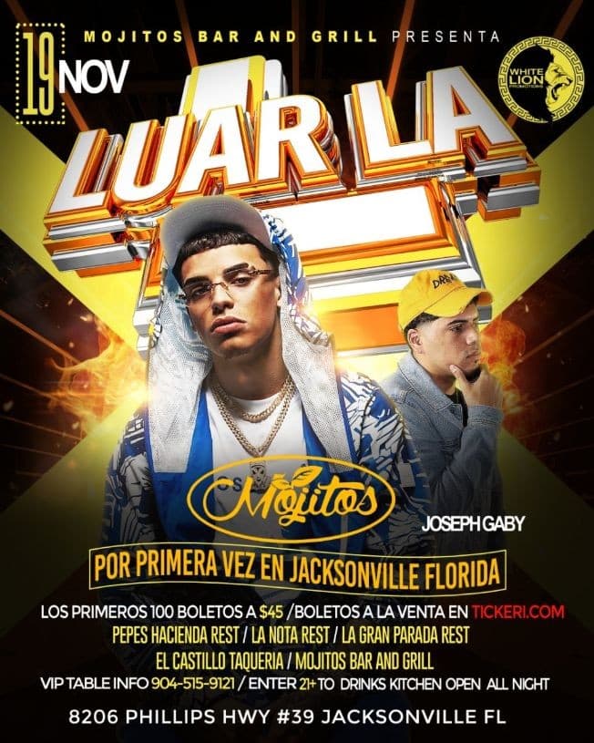 Event - LUAR LA L EN CONCIERTO ! JACKSONVILLE FLORIDA - Jacksonville, Florida - November 19, 2021 | concert tickets