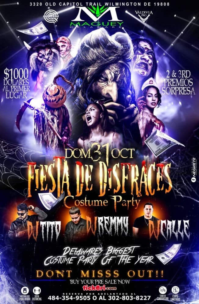 Event - MAGUEYS OFFICIAL HALLOWEEN PARTY - Wilmington, Delaware - October 31, 2021 | concert tickets