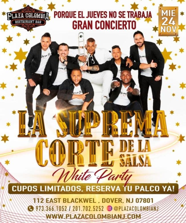 Event - LA SUPREMA CORTE EN PLAZA COLOMBIA ! DOVER NJ. - Dover, New Jersey - November 24, 2021 | concert tickets
