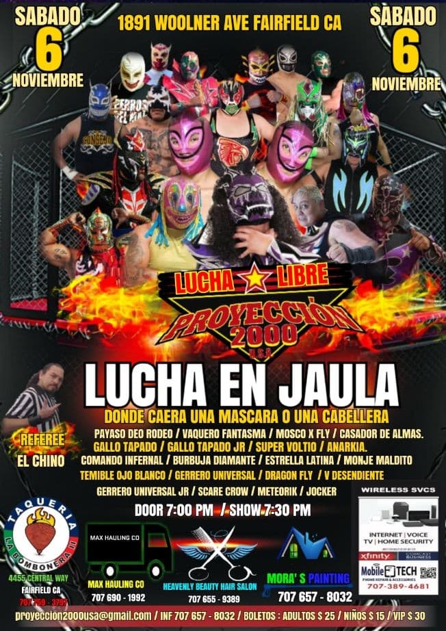 Event - Lucha Libre Mexicana en Vivo ! FAIRFIELD CA. - Fairfield, California - November 20, 2021 | concert tickets