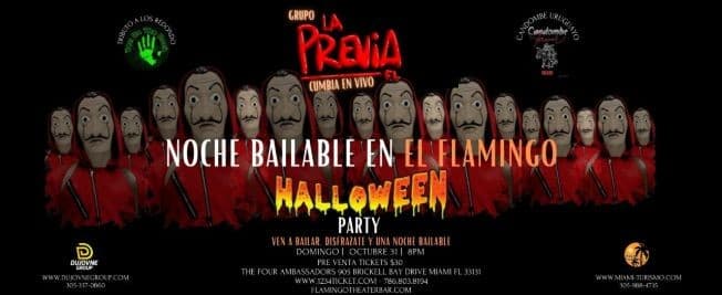 Event - LA PREVIA EN CONCIERTO, HALLOWEEN CUMBIA PARTY ! MIAMI FL. - Miami, Florida - October 31, 2021 | concert tickets