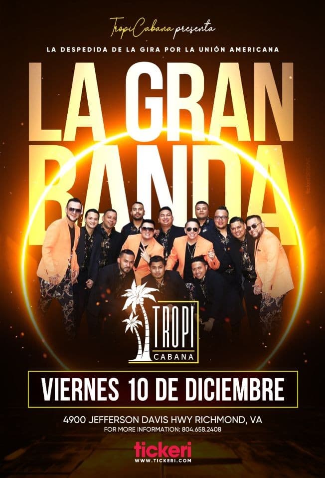 Event - LA GRAN BANDA EN CONCIERTO ! RICHMOND VIRGINIA - Richmond, Virginia - December 10, 2021 | concert tickets