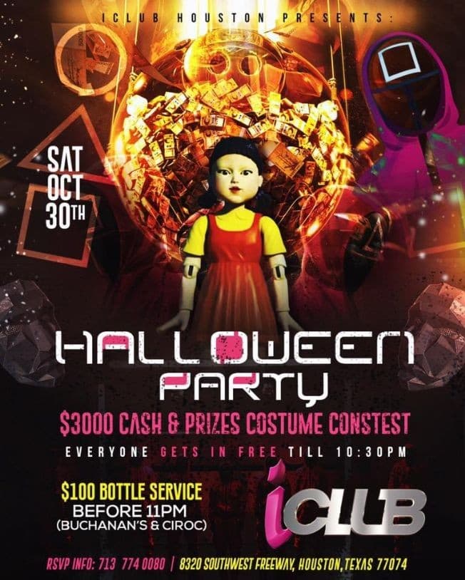 Event - HALLOWEEN PARTY- CASH & PRICES COSTUME CONTEST - HOUSTON TX - Houston, Texas - October 30, 2021 | concert tickets