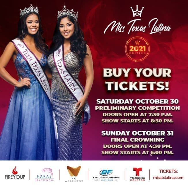 Event - Final Crowning Night - Miss Texas Latina 2021 VIRTUAL ADMISSION - Online, Online - October 31, 2021 | concert tickets