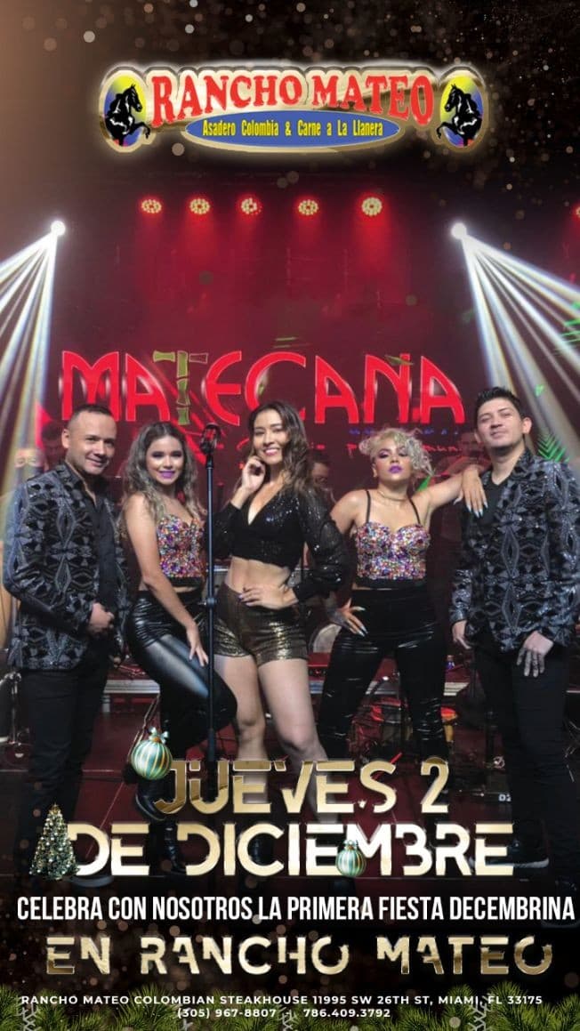 Event - Matecaña orquesta en Vivo ! MIAMI FL. - Miami, Florida - December 2, 2021 | concert tickets