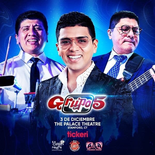Event - Grupo 5 en The Palace Theatre en Stamford Connecticut (Tickets are still available at Theatre Box office) - Stamford, Connecticut - December 3, 2021 | concert tickets