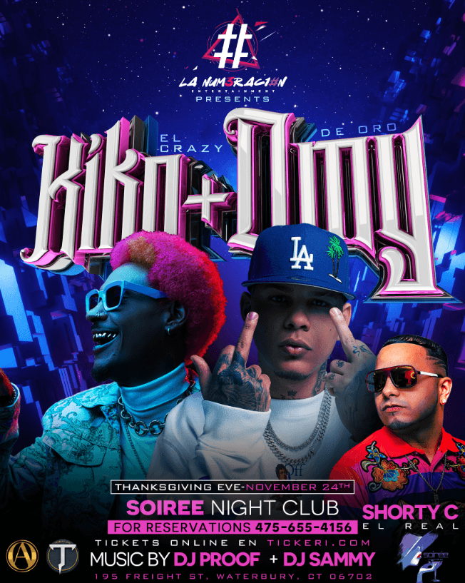 Event - Kiko el Crazy & Omy D Oro en Waterbury CT - Waterbury, Connecticut - November 24, 2021 | concert tickets