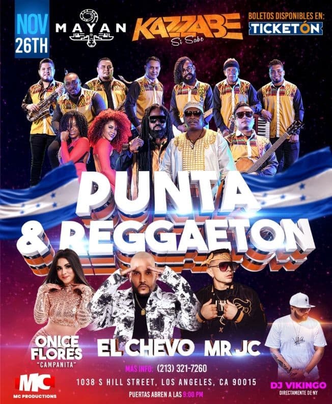 Event - KAZZABE , EL CHEVO, MR JC - LOS ANGELES (THE MAYAN) - Los Angeles, California - November 26, 2021 | concert tickets