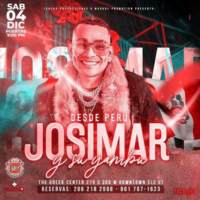 Event - Josimar y su Yambú en Vivo ! SALT LAKE CITY UT. - Salt Lake City, Utah - December 4, 2021 | concert tickets