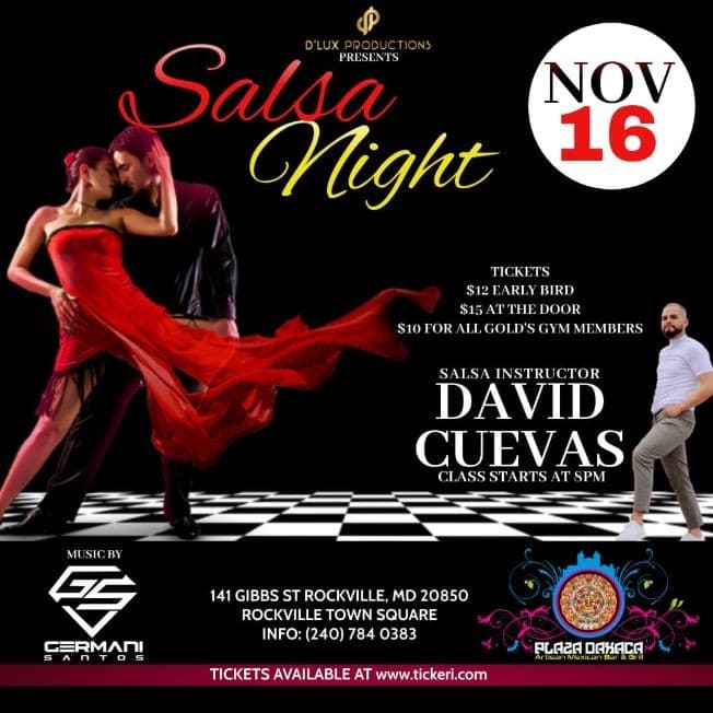 Event - Salsa Night en la Plaza ! ROCKVILLE MD. - Rockville, Maryland - November 16, 2021 | concert tickets