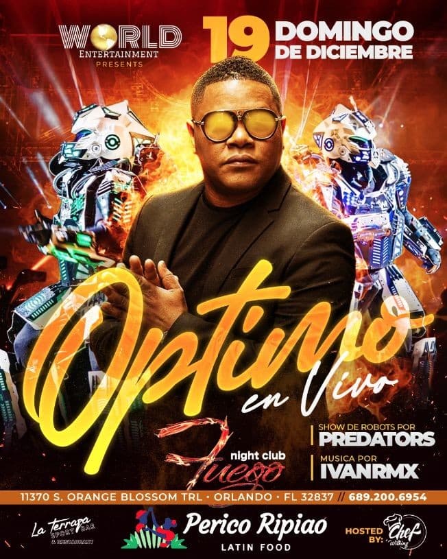 Event - OPTIMO EN CONCIERTO ! ORLANDO FL. - Orlando, Florida - December 19, 2021 | concert tickets