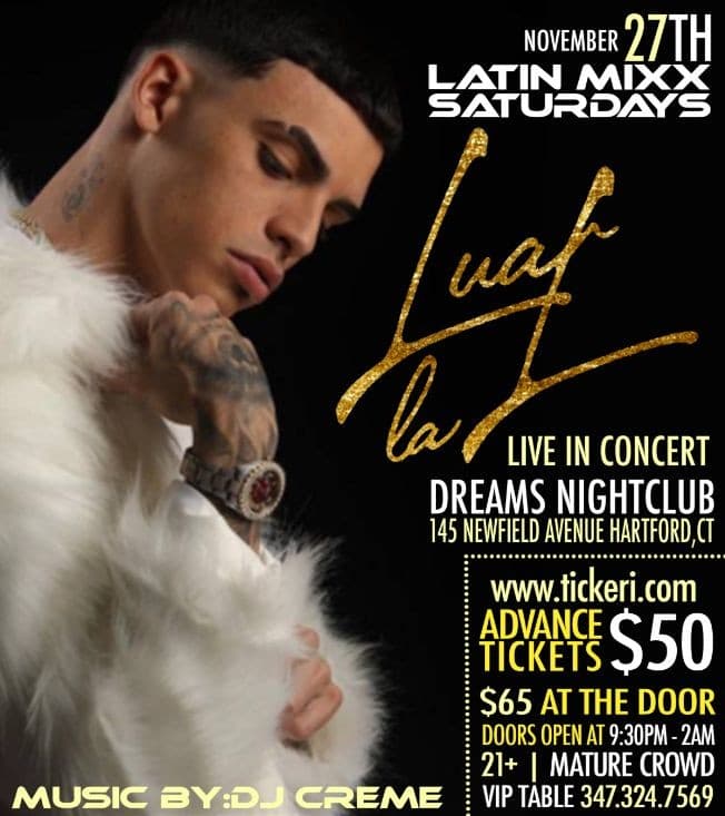 Event - LUAR LA L LIVE IN CONCERT - Hartford, Connecticut - November 27, 2021 | concert tickets