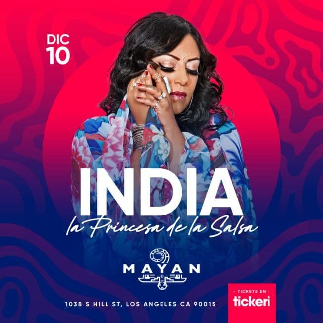 Event - INDIA -LA PRINCESA DE LA SALSA EN CONCIERTO - LOS ANGELES CALIFORNIA - Los Angeles, California - 10 de diciembre de 2021 | concert tickets