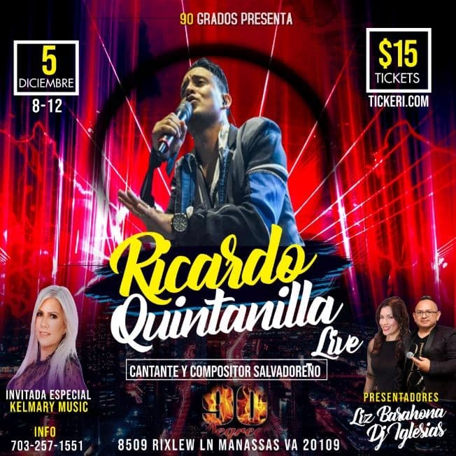 Event - Ricardo Quintanilla En Vivo ! MANASSAS VA. - Manassas, Virginia - December 5, 2021 | concert tickets